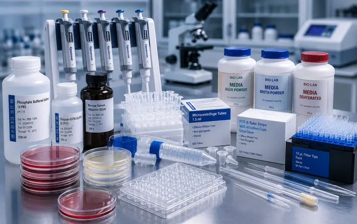 Laboratory sample test tubes in a rack